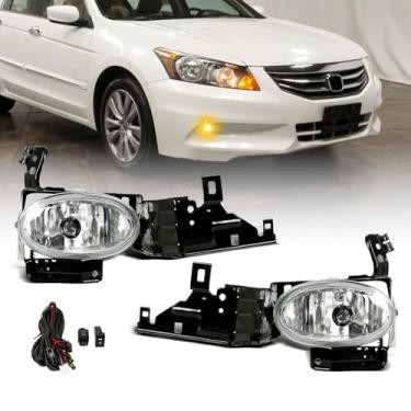 Imagem de Kspeed Par adequado para Honda Accord Sedan 2011 2012 faróis de neblina transparentes de substituição