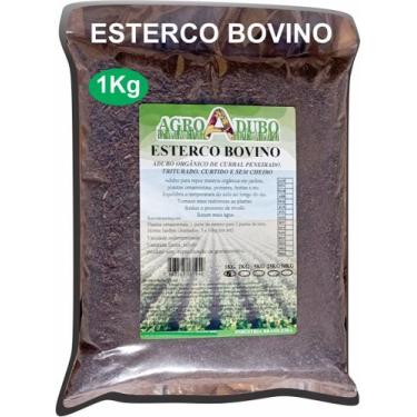 Imagem de Adubo E Composto Orgânico 1kg Esterco Bovino Leiteiro - AGROADUBO