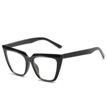 Imagem de Óculos de sol estilo olho de gato clássico feminino óculos de sol anti luz azul armação de óculos feminino (C9)