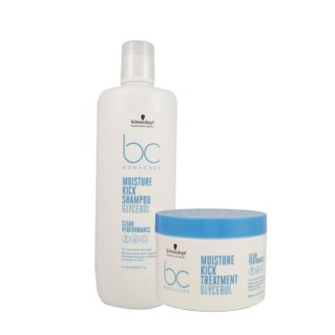 Imagem de Schwarzkopf Moisture Kick Kit Shampoo 1L e Máscara 500ml