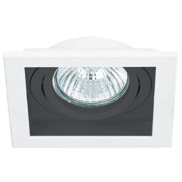 Imagem de Spot PAR20 Embutir Quadrado Branco e Preto NS7201P - Bella iluminação