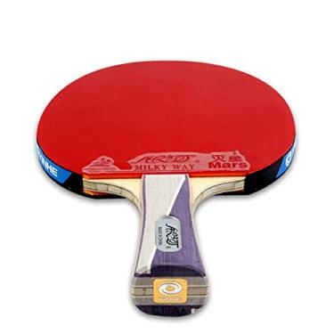 Imagem de Raquete de tênis de mesa, raquete de tênis de mesa recreativa, raquete de tênis de mesa com lâmina de madeira, bolas de pingue-pongue básicas de borracha