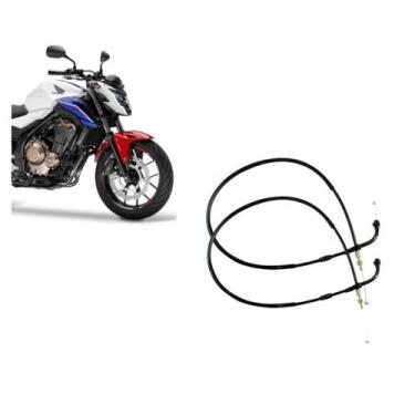 Imagem de Cabo Acelerador + Retorno A+b Honda Cb500f Cb 500 2014/2019 - K-CABOS
