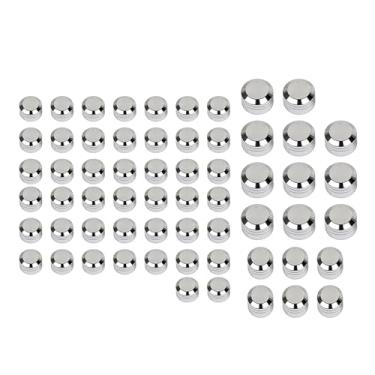 Imagem de SHMTOOL Tampa de parafuso de alumínio cromado para motocicleta 61 peças para Harley Twin Cam Electra Glide Road Glide Street Glide Road King 1999-2006