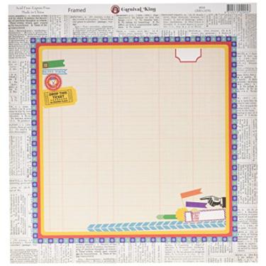 Imagem de Ruby Rock-It Carnival King cartolina dupla face 30,5 cm x 30,5 cm - emoldurada 10 por pacote