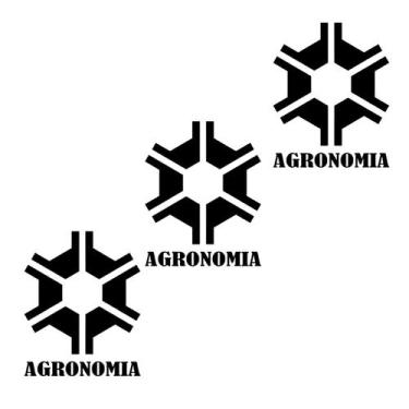 Imagem de 3 Adesivo Curso Agronomia 15 cm X 12 cm - Preto  - Jhow Adesivos