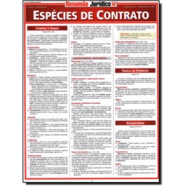 Imagem de Resumao Especies De Contrato