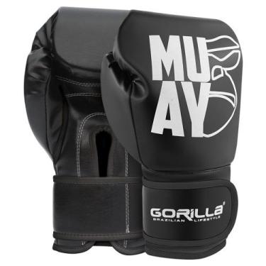 Imagem de Luva de Boxe Profissional 12Oz Original Gorilla Equipamento Artes Marc