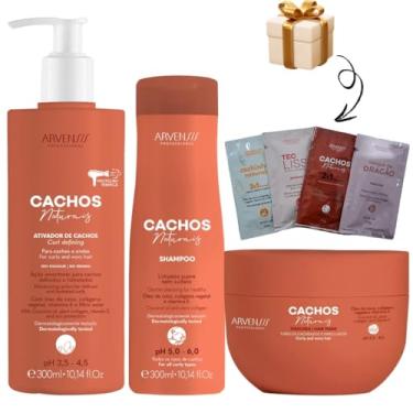 Imagem de Kit Arvensis Cachos Ondulados Shampoo + Ativador ondulados + Mascara ondulados