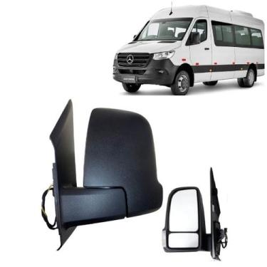 Imagem de Retrovisor manual pisca braço curto sprinter 19/25 l.e - Mercedes-benz