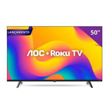 Imagem de Smart TV AOC 50" DLED ROKU 4K Wi-Fi HDR 50U7045/78G Alexa