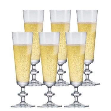 Imagem de Taça de Cristal Champagne 225ml 6pcs Ruvolo