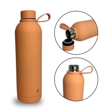 Imagem de Garrafa Térmica 750ml Aço Inoxidável Portátil Para Café Suco Água Idea