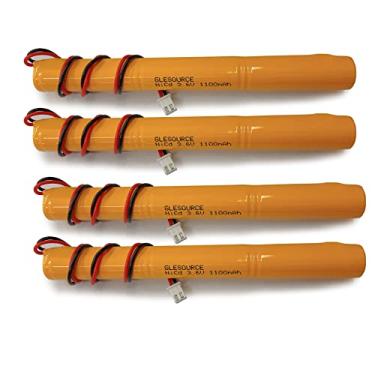 Imagem de GLESOURCE (Pacote com 4 baterias de 3,6 V 1100 mAh OSA-191 Ni-CD de substituição para luz de emergência/saída 026-186 Bateria All Pro 026186 Cooper APEL Bateria APLEL Teig T26000186