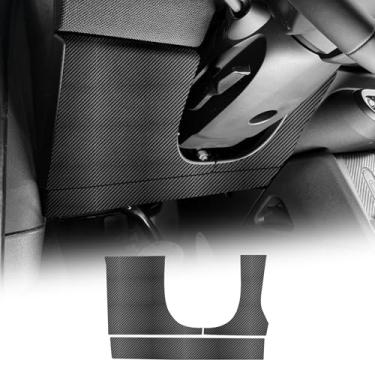 Imagem de KUNGKIC Adesivo de almofada anti rosa para assento do motorista para 2024 2025 Mini Cooper S F65 F66 F67 protetor acessórios de capa interior (padrão de fibra de carbono)