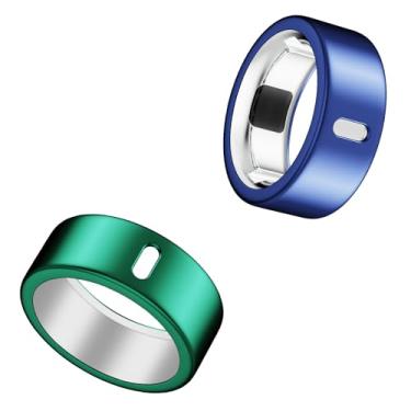 Imagem de Capa compatível com Oura Ring 4/Gen 3 Horizon/Gen 3 Heritage, carrega diretamente, capa protetora de dedo com anel elástico polido de TPU ultrafino para treino, academia, mulheres, homens, - azul +