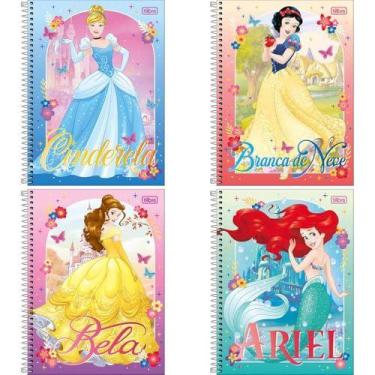 Imagem de Caderno 10X1 Capa Dura Princesas 160Fls Fit - TILIBRA