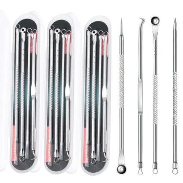 Imagem de Kit 12 Extrator De Cravos Profissional Removedor Acne Espinha - Kit 4 