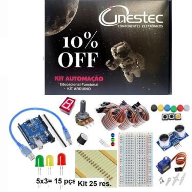 Imagem de Kit arduino iniciante econômico - Cinestec