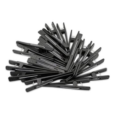 Imagem de Kit com 12 Presilhas Jacaré Bico de Pato para Cabelo | Presilhas Coloridas Aleatórias, Fixação Segura, Ideal para Salão, Coloração e Penteados Complexos (36)