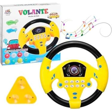 Imagem de Volante de Brinquedo Interativo com Sons, Luzes e Músicas Diversão e Estímulo para os Pequenos Motoristas!