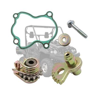 Imagem de FZJDSD Conjunto de engrenagens do ventilador de câmbio compatível com Massimo MSU 500 700 compatível com Hisun UTV 500 700 Substituir 23320-004-000 23330-004-0000