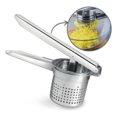 Imagem de Espremedor Amassador de Batatas Legumes Manual Inox - WELLMIX