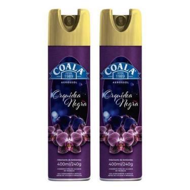 Imagem de Kit 2 Odorizante De Ambiente Spray Coala Orquídea Negra 400ML