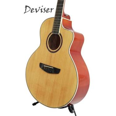 Imagem de Violão Musical Eletroacústico modelo Folk cordas de aço Cutway marca D