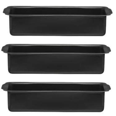 Imagem de Assadeira De Pão Retangular Grande Antiaderente 2L 03 Un - Marcolar