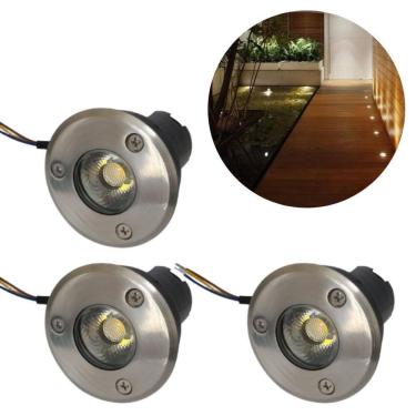 Imagem de Kit 3 Balizadores Led Cob 3W Bivolt Spot Embutir Trilhas Pis