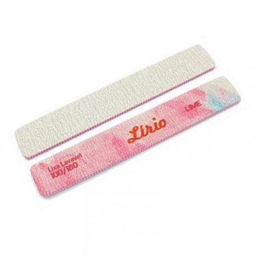 Imagem de Lixa jumbo colorida lirio 100/180 lavavel alongamento unhas