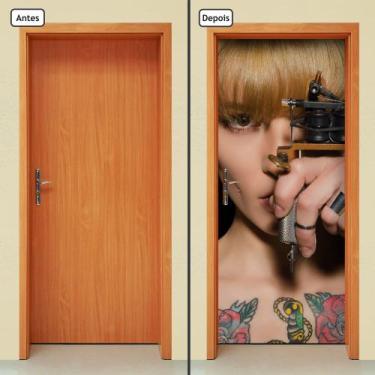Imagem de Adesivo Decorativo de Porta - Tatuagem - 1939cnpt - Allodi