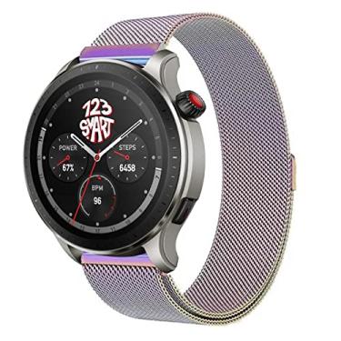 Imagem de Pulseira Milanese de Aço Marca 123Smart Compativel com GTR4 GTR 4 A2166 / GTR3 A1971 / GTR 3 Pro A2040 / GTR 2 A1952 / GTR 2e A2023 / Stratos 2 / Stratos 3