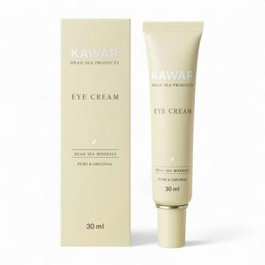 Imagem de KAWAR Creme Para Os Olhos Dead Sea Com Retinol, Colágeno, Óleo De Argan E Cafeína, Combate Olheiras, Inchaço Linhas Finas, Enriquecido Minerais, Vegano Mulheres Homens, 1 Oz