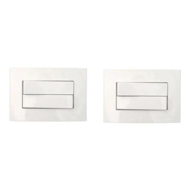 Imagem de 2 Pc Interruptor Duplo Simples P Móveis Margirius Branco 10A
