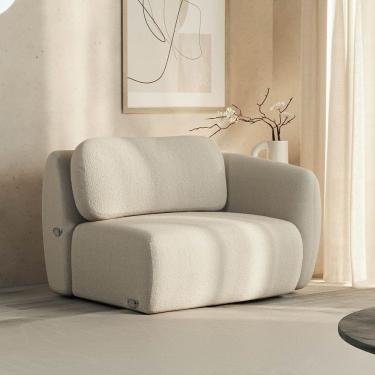 Imagem de Sofá Modular 100cm com Braço Direito Orla Cabecasa Madeiramadeira Espuma do Mar