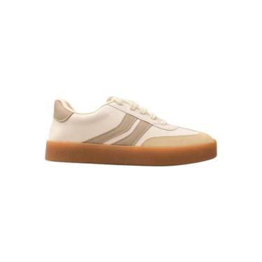 Imagem de Tênis Vizzano Feminino Branco/Branco off, Branco, Branco off, Cinza, 3