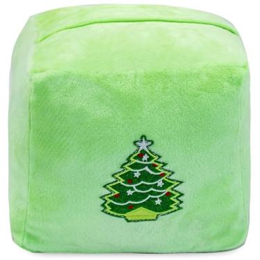 Imagem de CERAYOU Batente de porta decorativo pesado, batente de porta quadrado resistente com alça, protetores de parede de batente de piso de porta de tecido macio, árvore de Natal verde claro