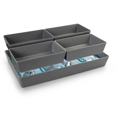 Imagem de Mesa Térmica Fria Melamina 4 Cuba Gelo Gel 50x30 Gourmet Mix