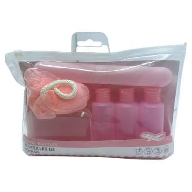 Imagem de Conjunto de Frascos de Viagem e Kit de Higiene Fofo Miniso - MINISO - 