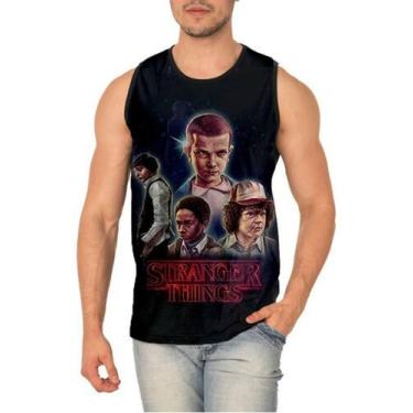 Imagem de Camiseta Regata Stranger Things Ref:238 - smoke, Preto, P