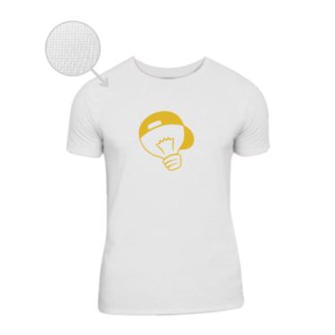 Imagem de Camiseta Dry Fit Dos Rosa Manga Curta Branca Ícones Leozin