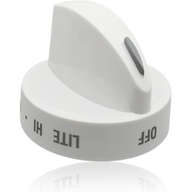 Imagem de Botão de controle de superfície 316442512 atualizado branco, botão de queimador adequado para Frigidaire, Kenmore, Sears Gas Ranges - Substitui 1465863, AP4327159, PS2332410
