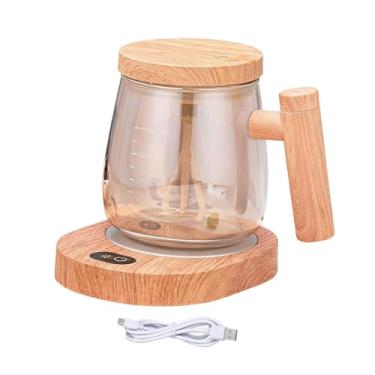 Imagem de Bothyi Caneca elétrica para mistura, caneca automisturadora para chocolate quente, almofada aquecedora, copo agitador automático, copo agitador automático, Champanhe