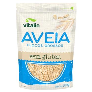 Imagem de Aveia em Flocos Grossos Sem Glúten Vitalin 200g