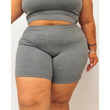 Imagem de Short Legging Plus Size Meia Coxa G1 ao G3 Suplex Feminino - DiFerreir