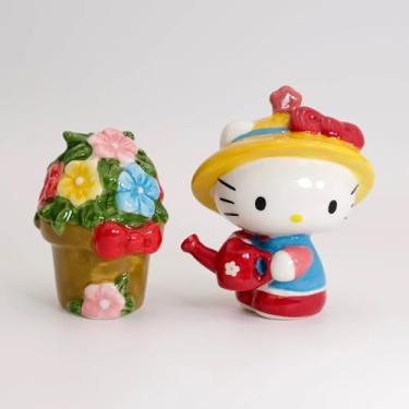 Imagem de Blue Sky Clayworks Conjunto Hello Kitty Garden S&P, acessórios para casa e cozinha, cerâmica, 24183