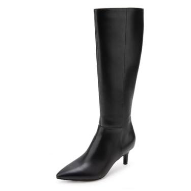 Imagem de Aerosoles Bota feminina Epic na altura do joelho, Couro sintético preto, 40