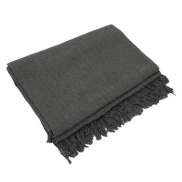 Imagem de Manta Para Sofá Poltrona Capa Protetora Decoração Natal 1.20m x 2.10m Sala Elegante(Cinza Chumbo)